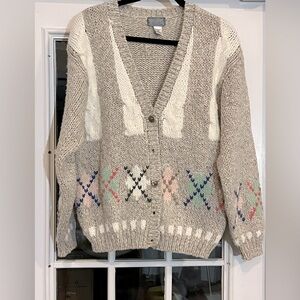 Vintage‎ Tangiers 12% wool cardigan sweater size M
Boho fairy winter